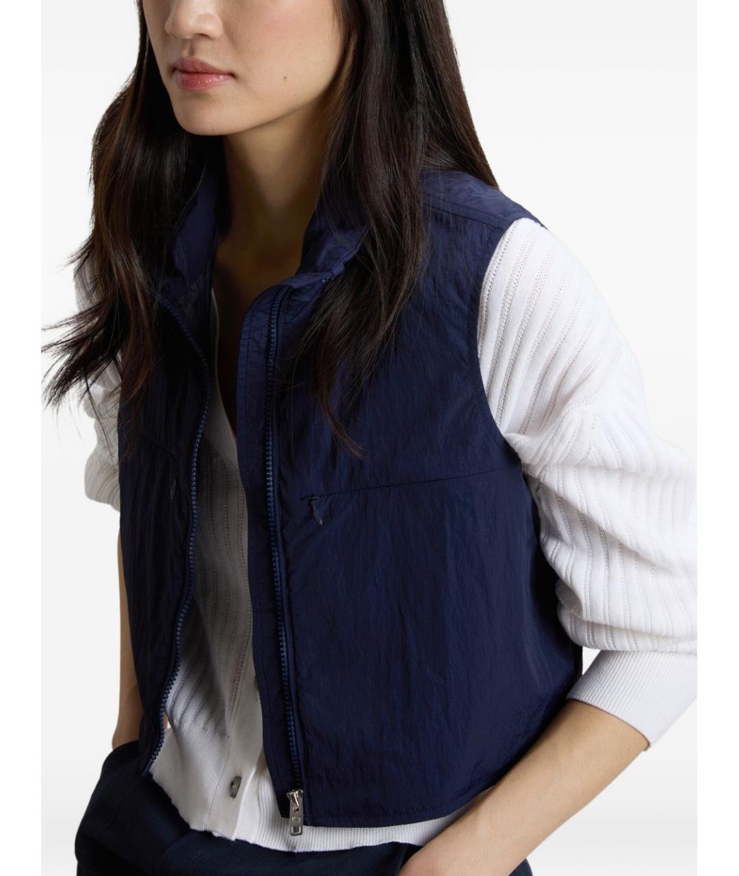 WOOLRICH Синий синтетический жилет, фото 4