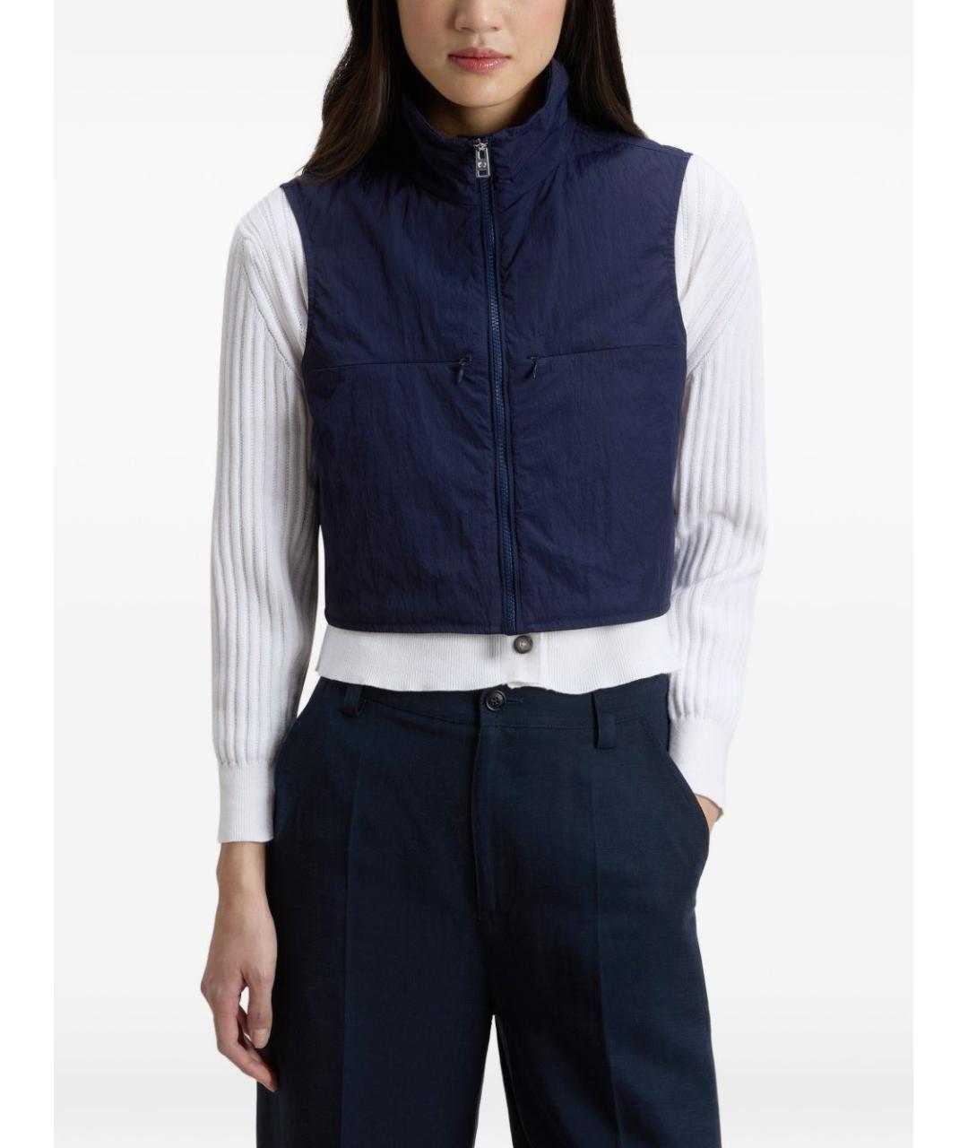 WOOLRICH Синий синтетический жилет, фото 5