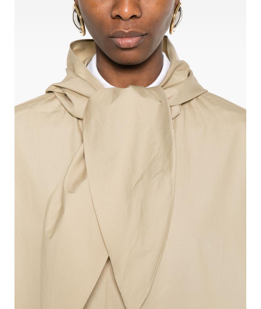 TOTEME Бежевый хлопковый тренч/плащ, фото 2