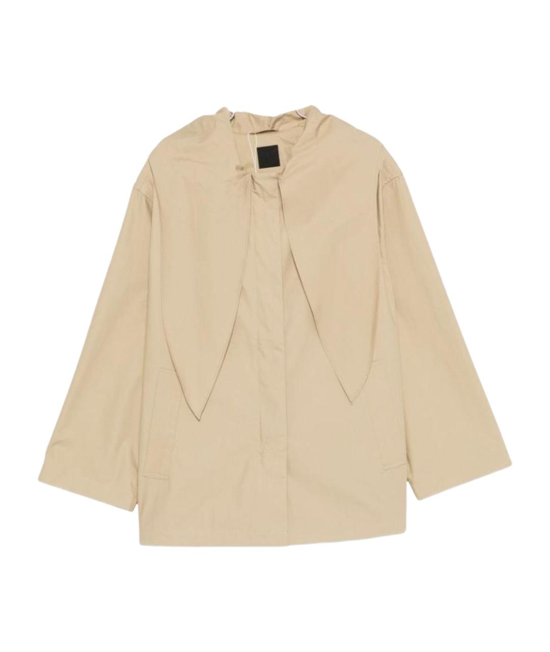 TOTEME Бежевый хлопковый тренч/плащ, фото 1