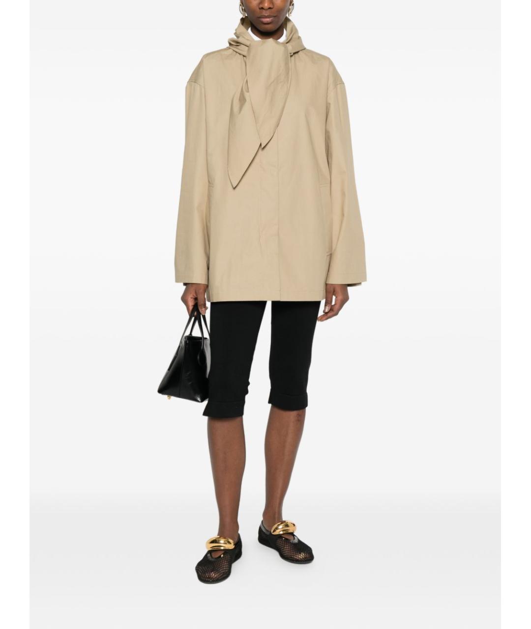 TOTEME Бежевый хлопковый тренч/плащ, фото 4