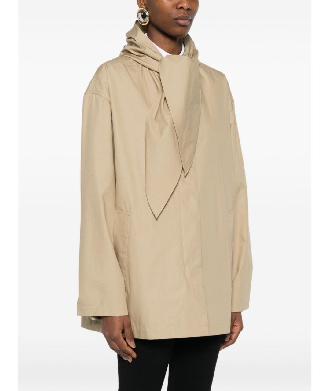 TOTEME Бежевый хлопковый тренч/плащ, фото 5