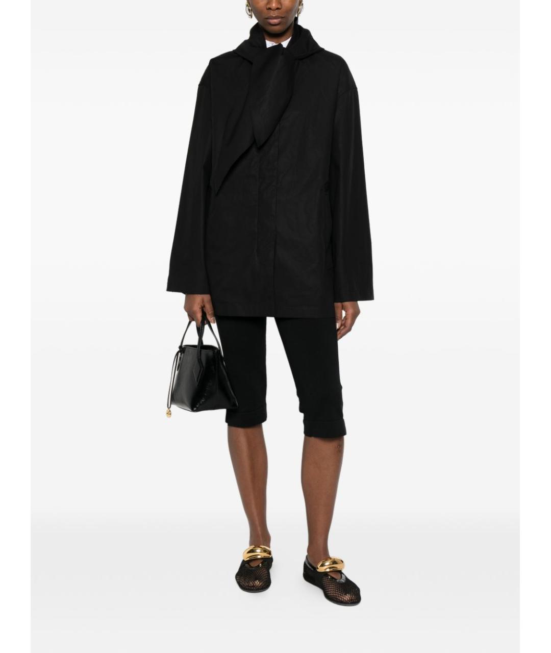 TOTEME Черный хлопковый тренч/плащ, фото 2