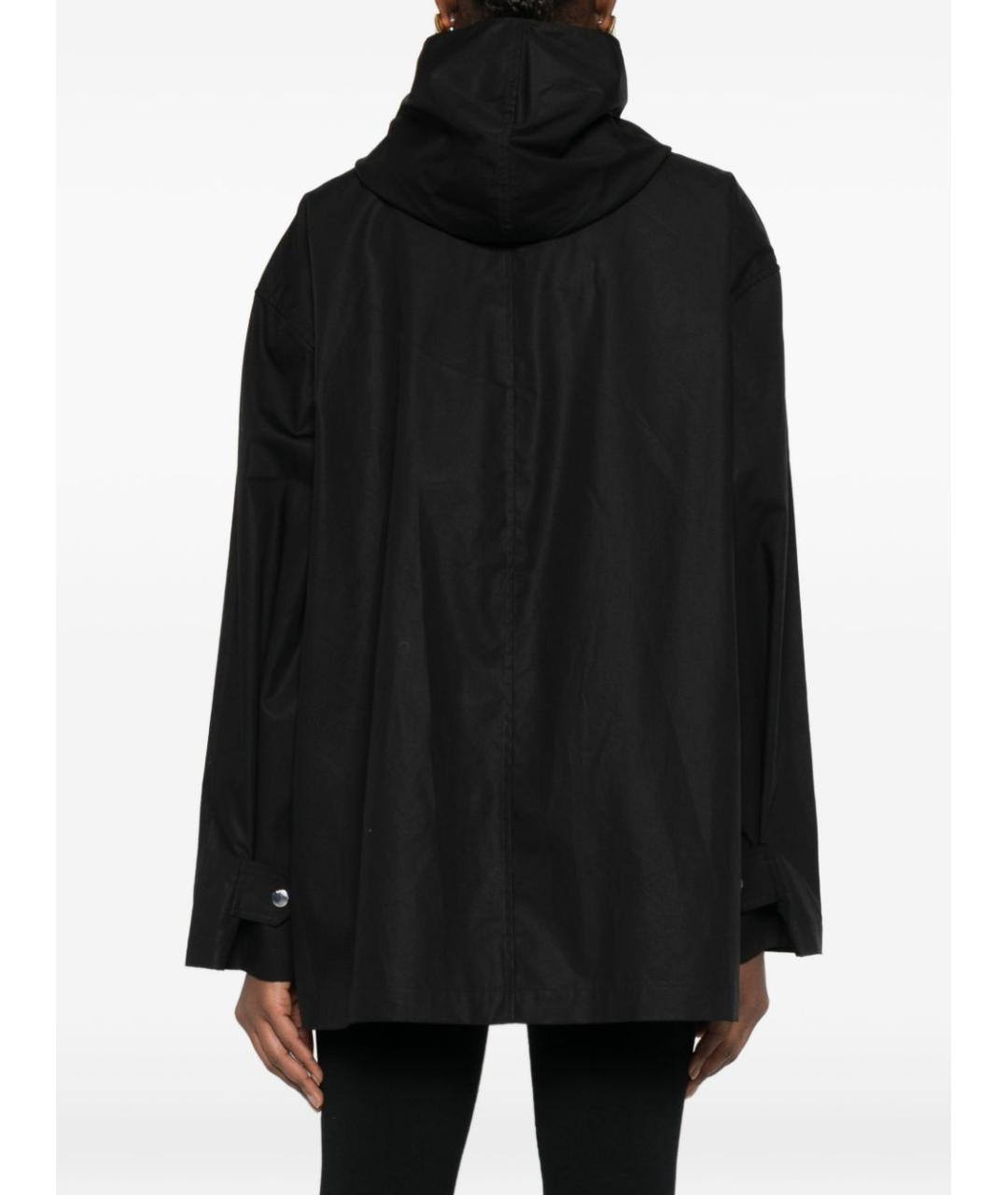 TOTEME Черный хлопковый тренч/плащ, фото 5