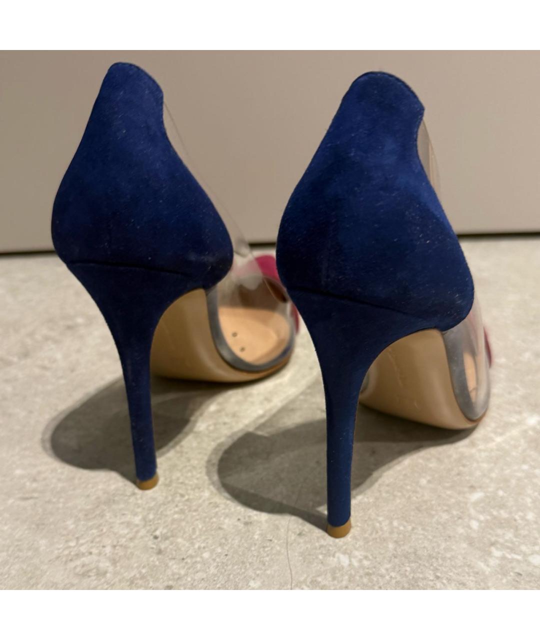 GIANVITO ROSSI Фуксия замшевые туфли, фото 4