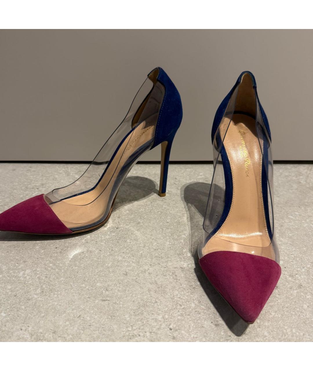 GIANVITO ROSSI Фуксия замшевые туфли, фото 2