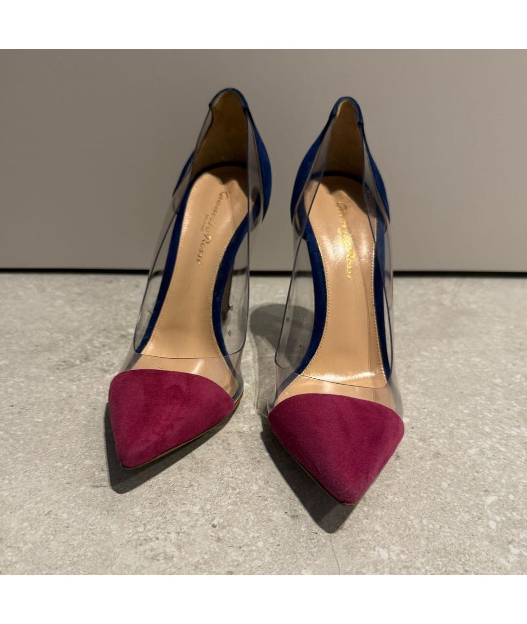 GIANVITO ROSSI Фуксия замшевые туфли, фото 3