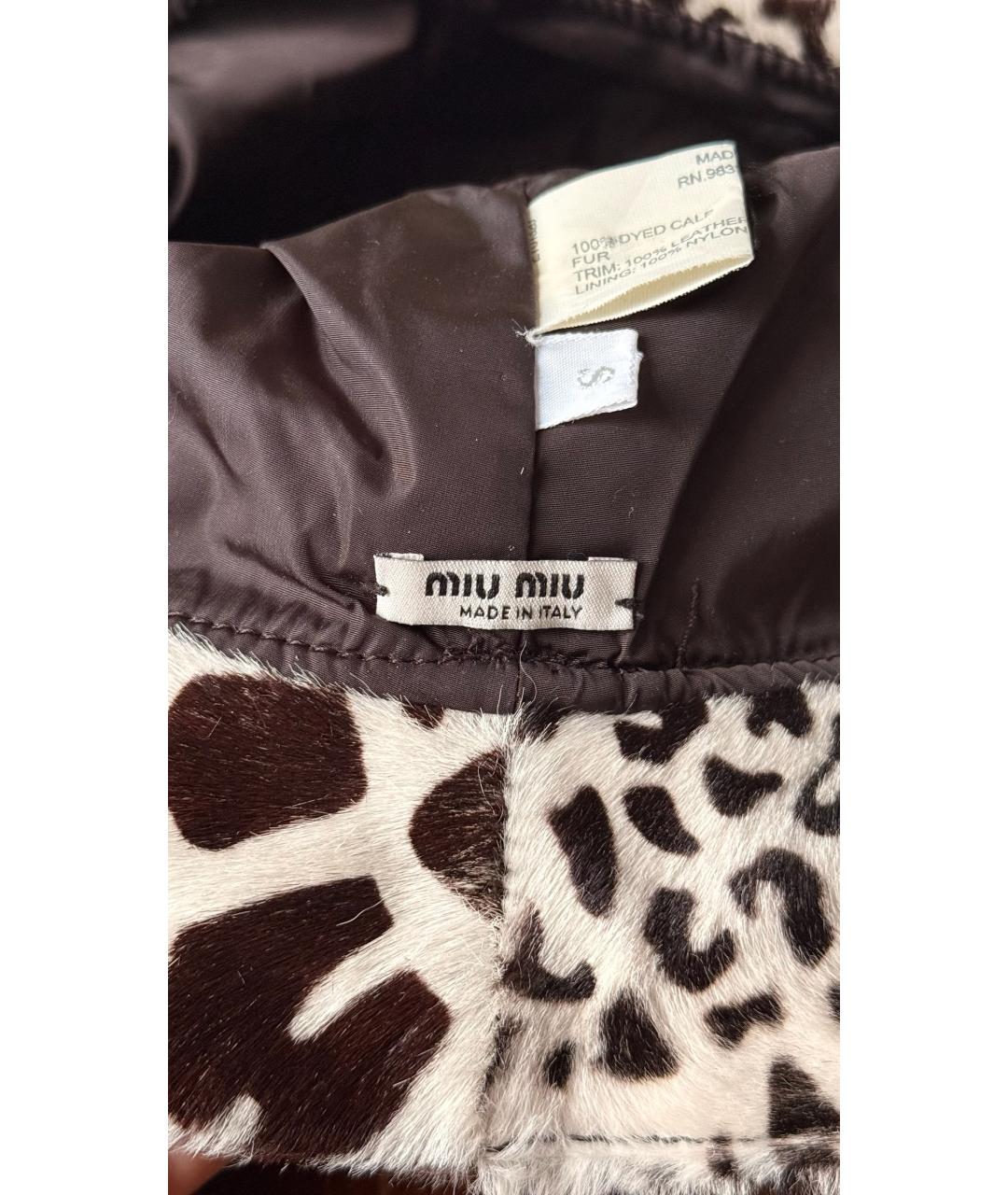 MIU MIU Коричневая шляпа, фото 5