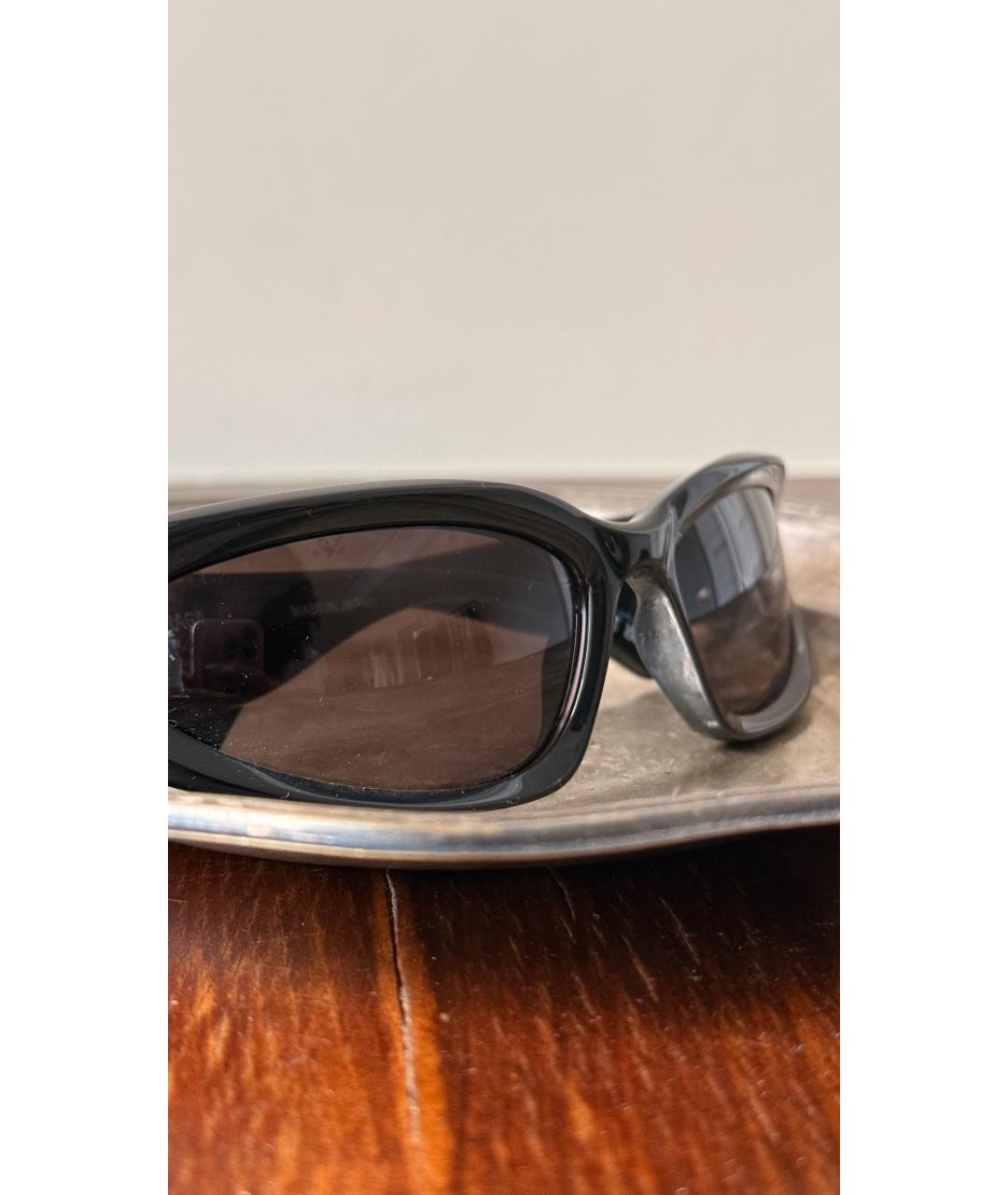 BALENCIAGA Черные пластиковые солнцезащитные очки, фото 2