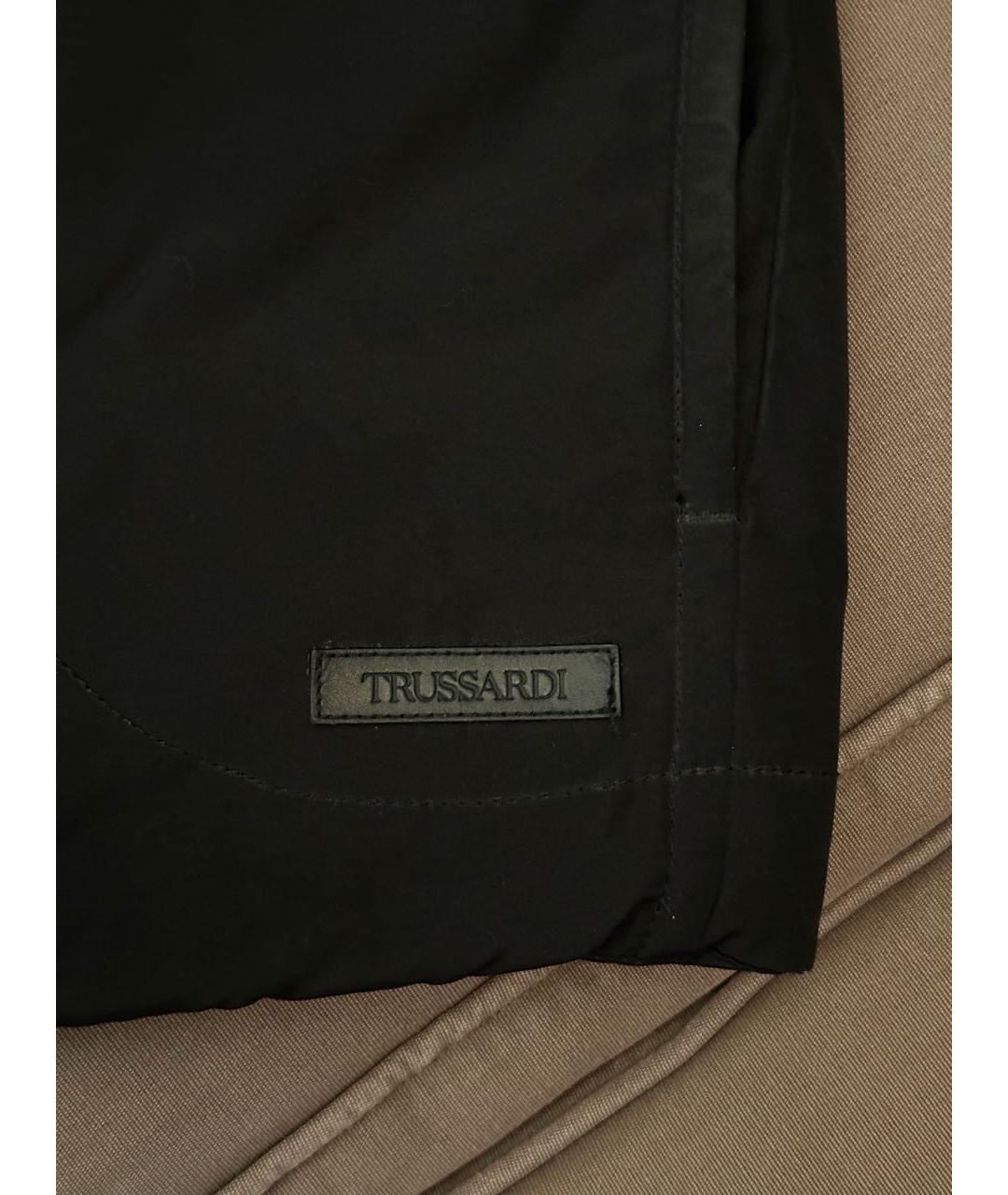 TRUSSARDI Черная полиэстеровая куртка, фото 4