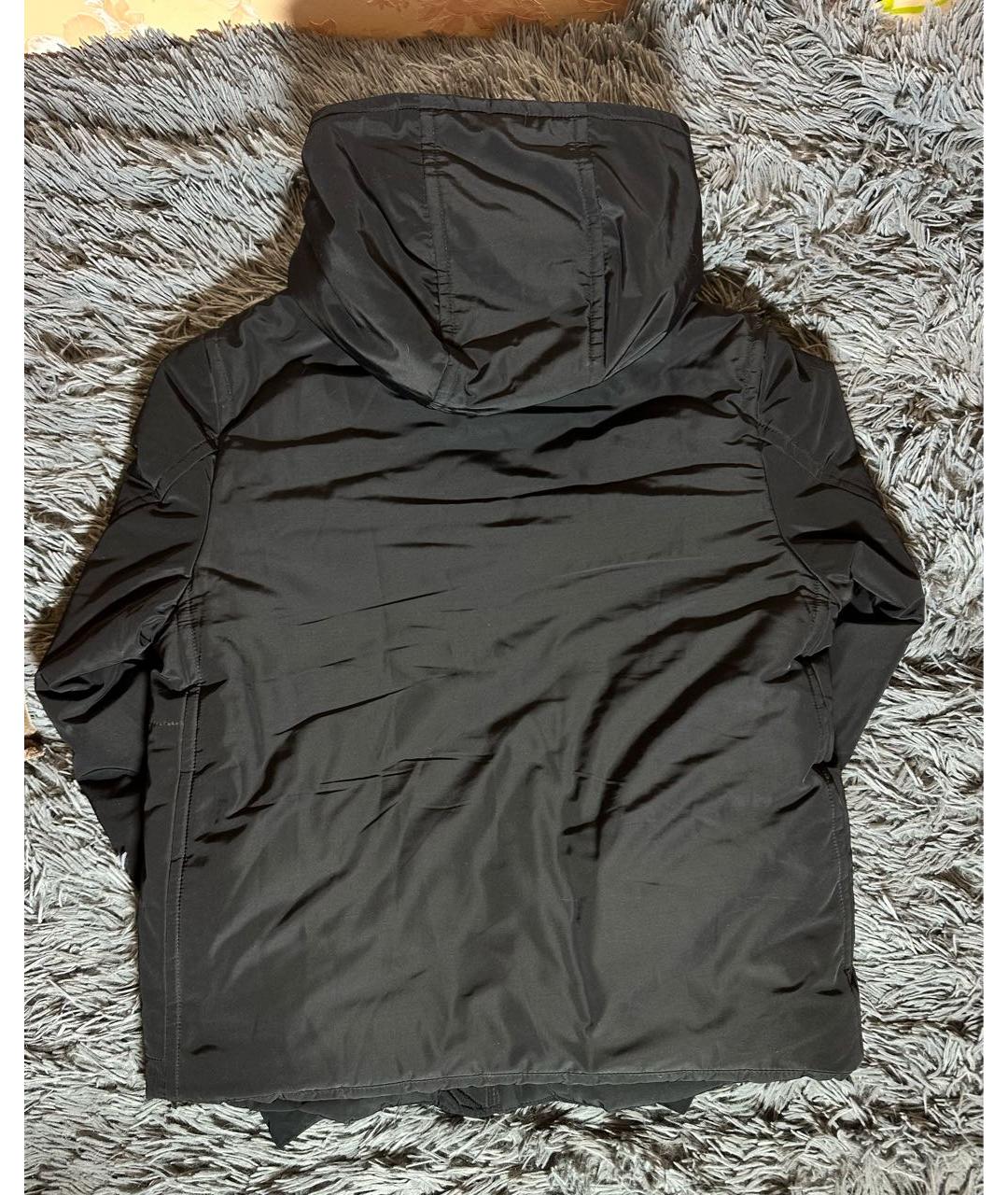 TRUSSARDI Черная полиэстеровая куртка, фото 2