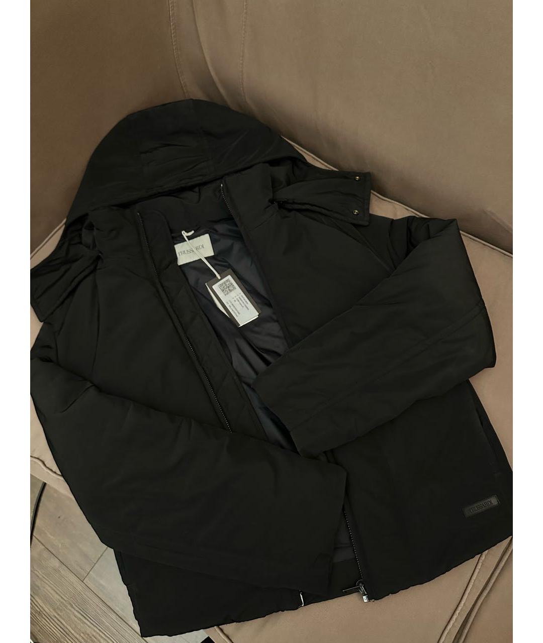 TRUSSARDI Черная полиэстеровая куртка, фото 9
