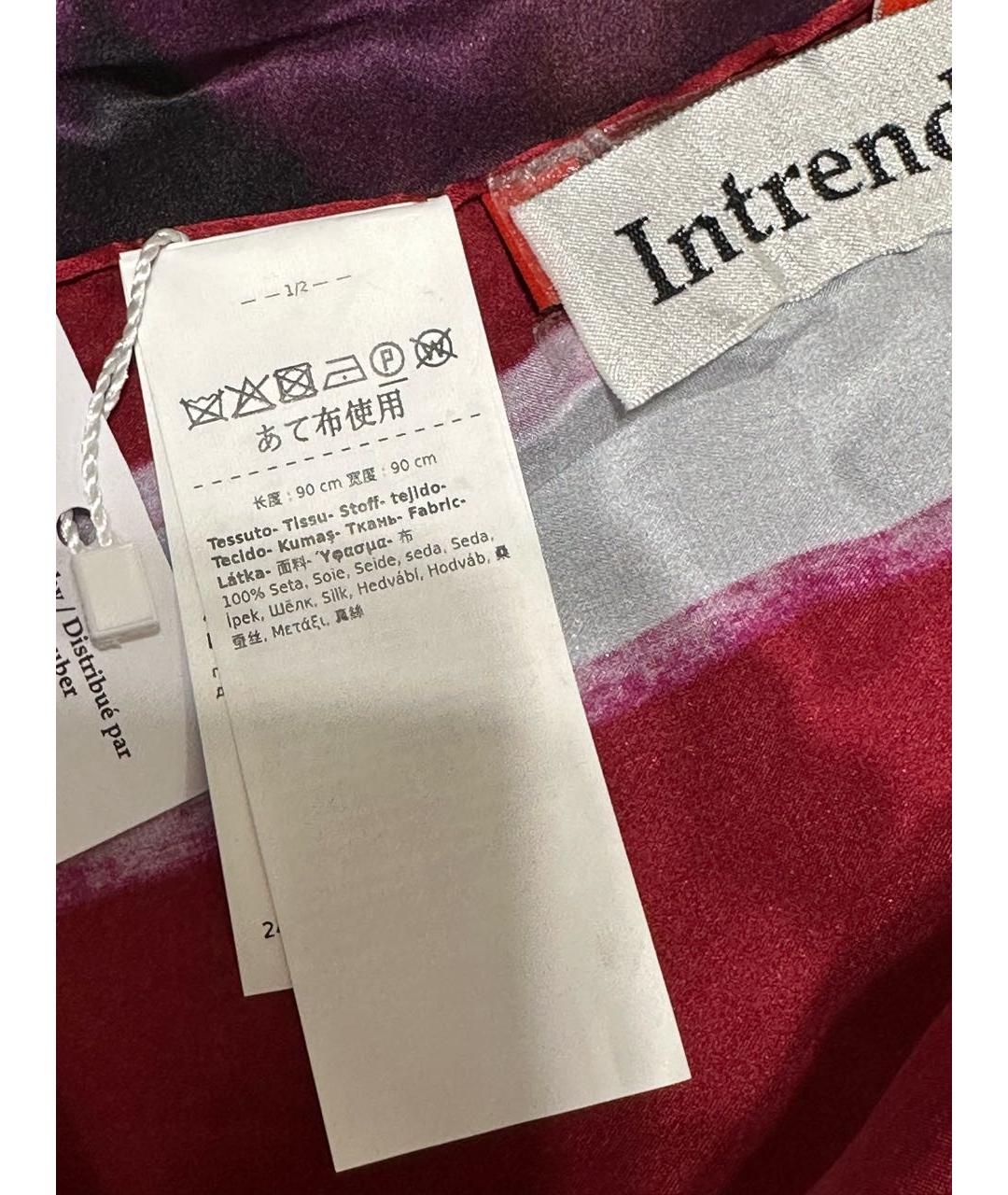 MAX&CO Бордовый шелковый шарф, фото 4