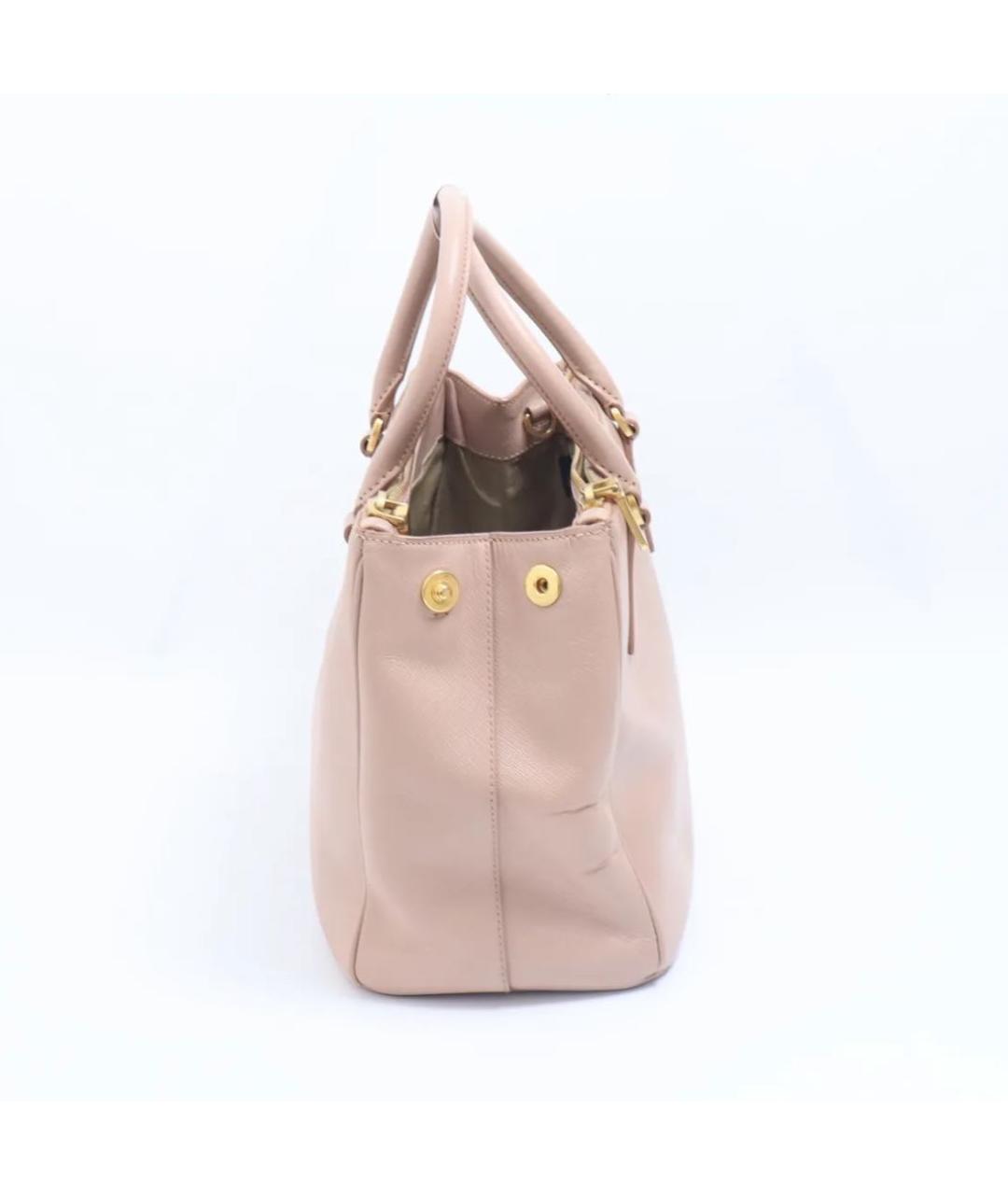 PRADA Розовая кожаная сумка через плечо, фото 3