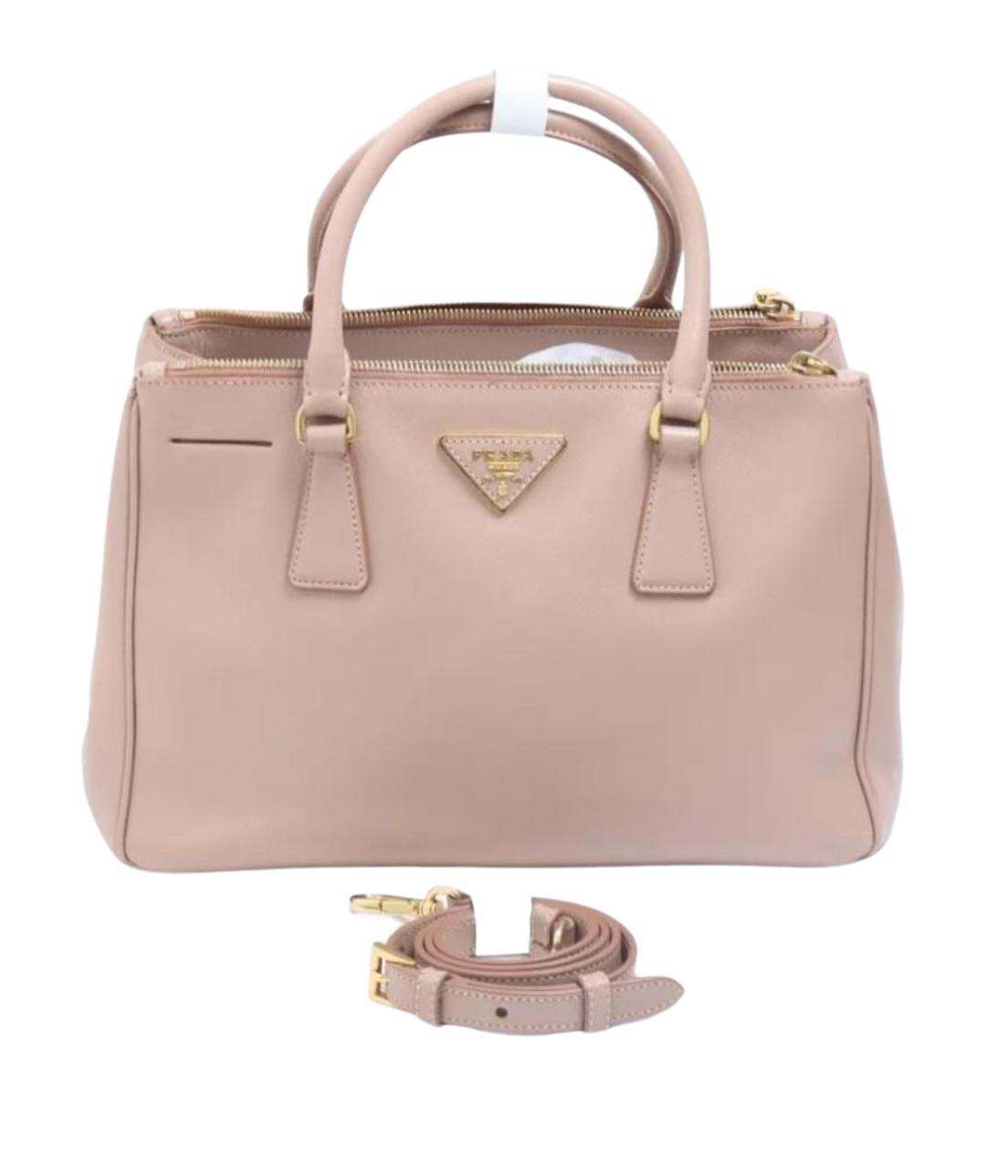 PRADA Розовая кожаная сумка через плечо, фото 1