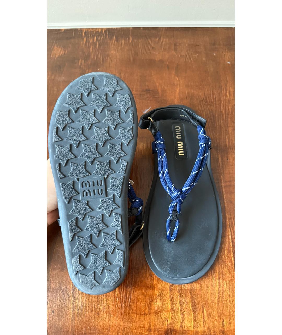 MIU MIU Черные сандалии, фото 5