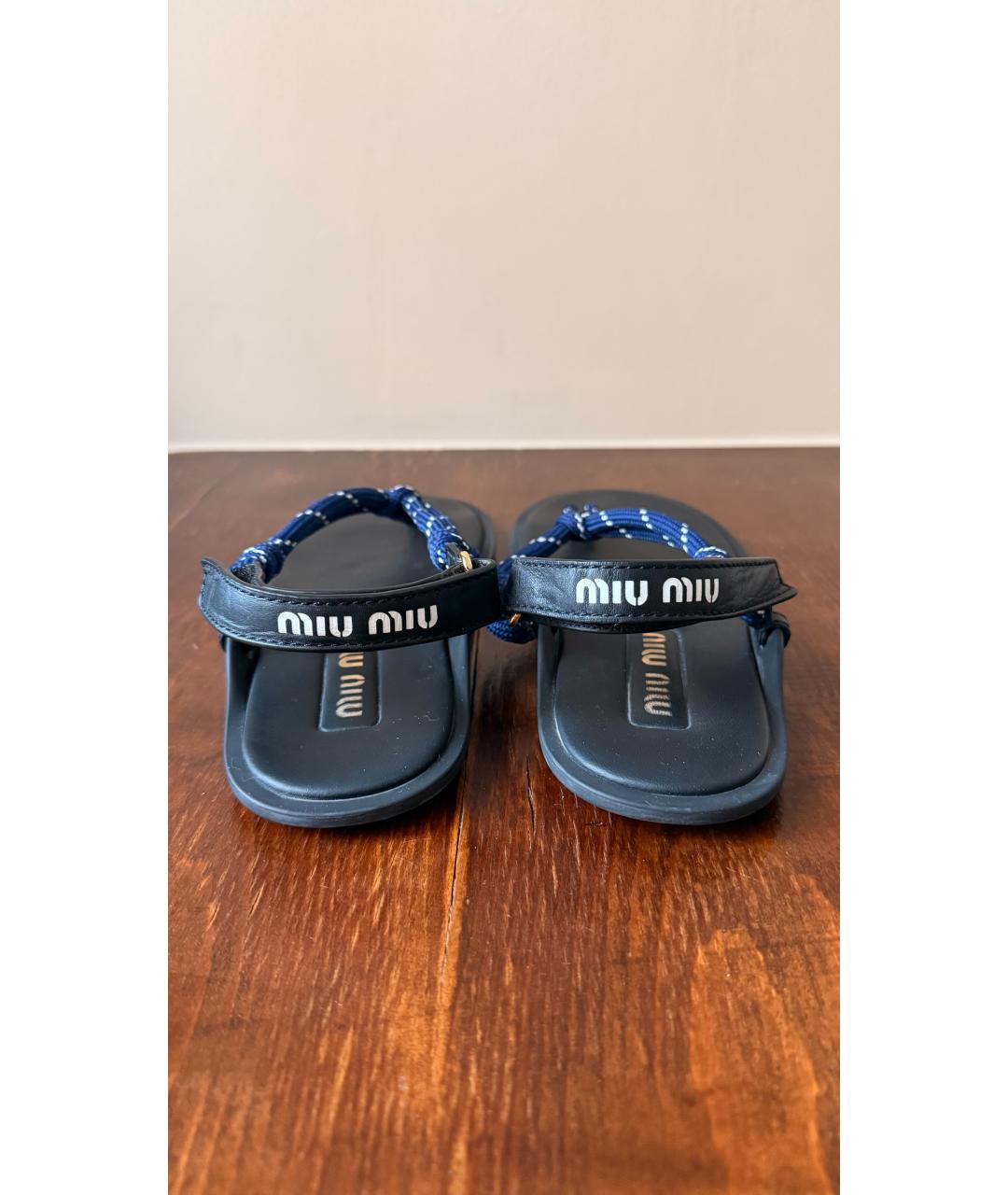 MIU MIU Черные сандалии, фото 3
