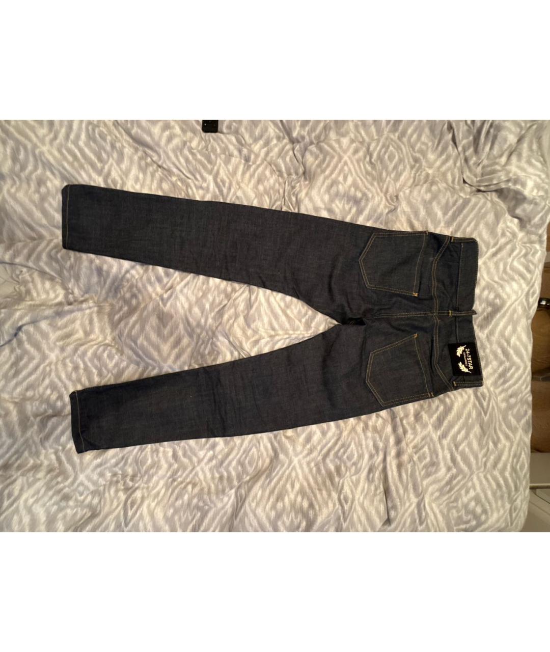 DSQUARED2 Темно-синие хлопко-полиэстеровые джинсы скинни, фото 2