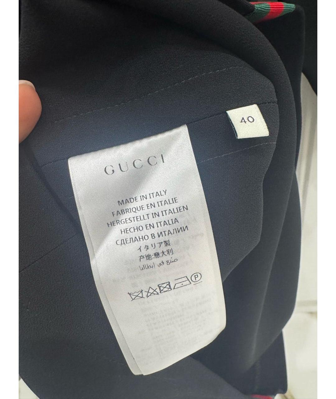 GUCCI Черное вискозное коктейльное платье, фото 5