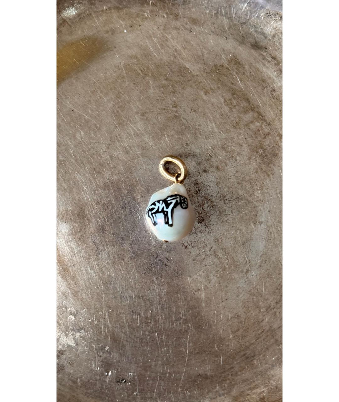 BOTTEGA VENETA Белая жемчужная подвеска, фото 2