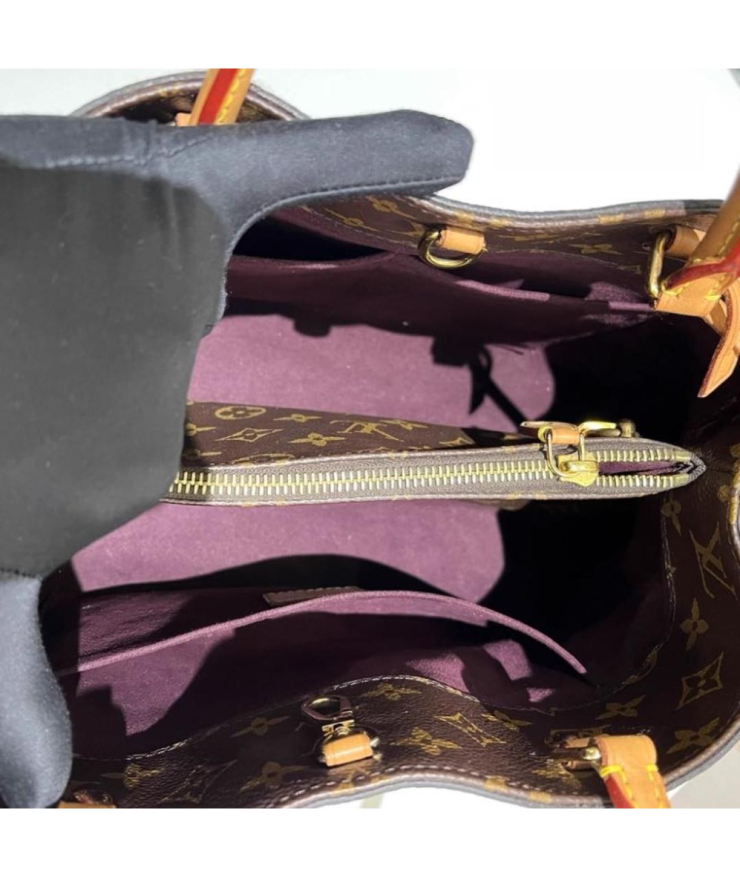 LOUIS VUITTON Коричневая сумка тоут, фото 3