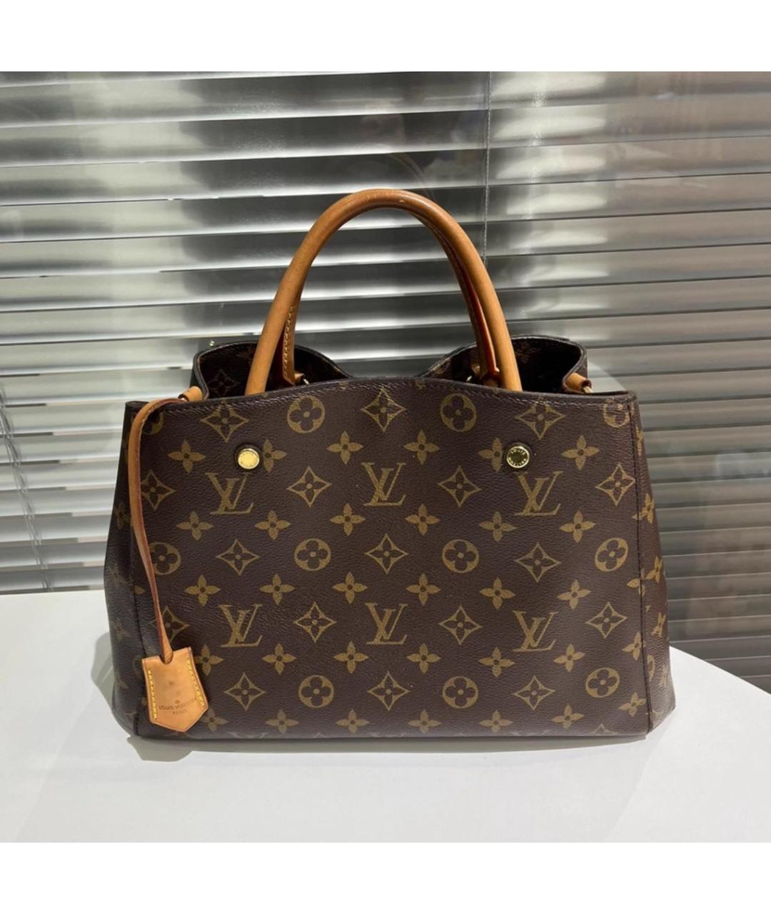 LOUIS VUITTON Коричневая сумка тоут, фото 5