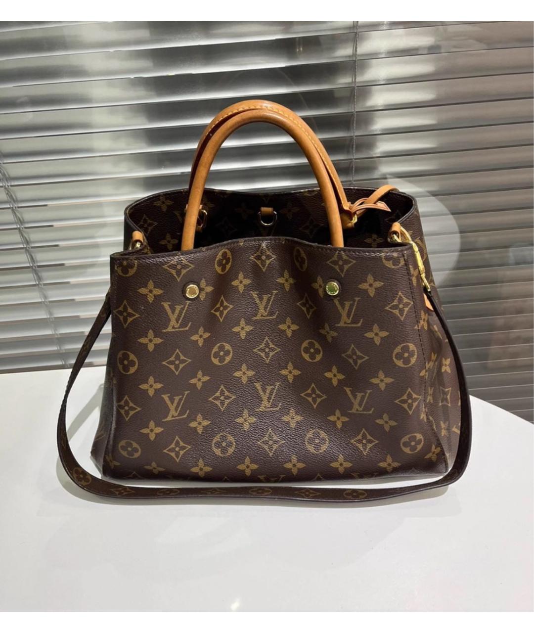 LOUIS VUITTON Коричневая сумка тоут, фото 4