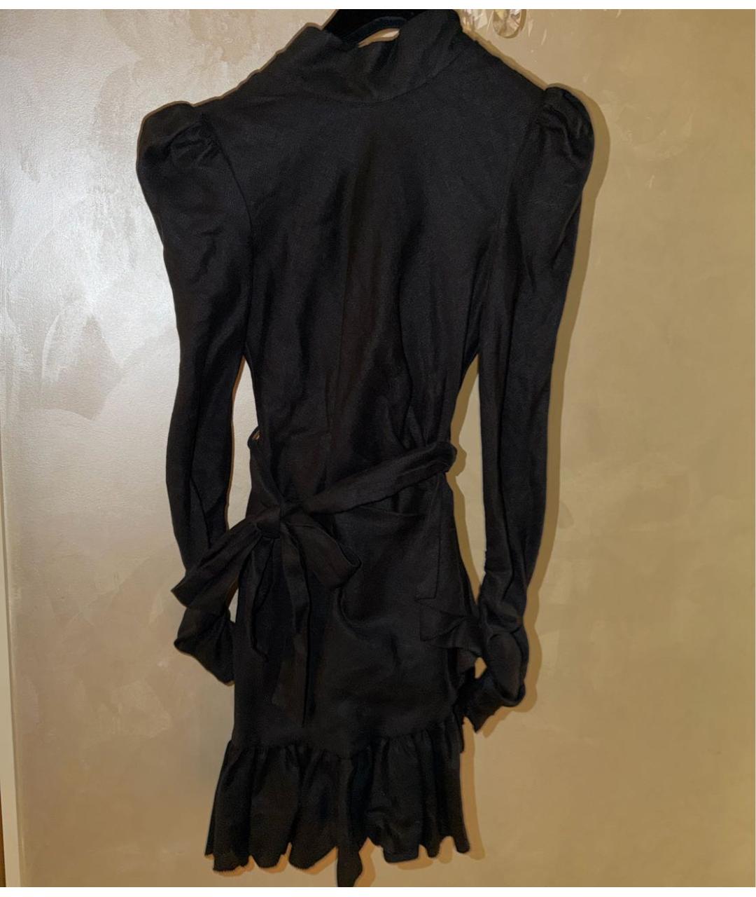 ZIMMERMANN Черное льняное вечернее платье, фото 8