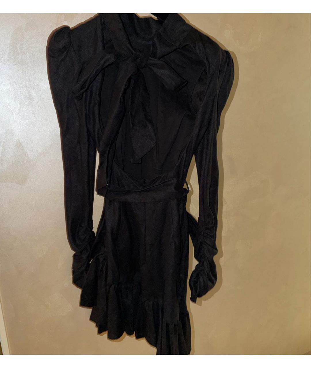 ZIMMERMANN Черное льняное вечернее платье, фото 2