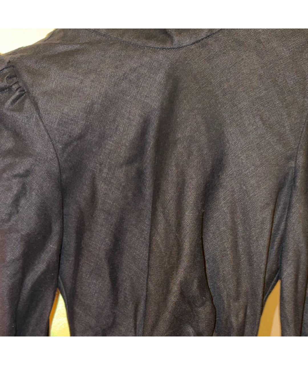 ZIMMERMANN Черное льняное вечернее платье, фото 4