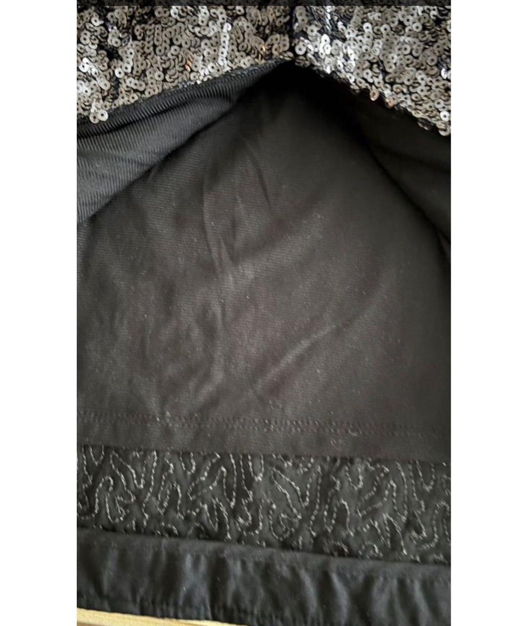 KARL LAGERFELD Серебряная полиэстеровая юбка миди, фото 3