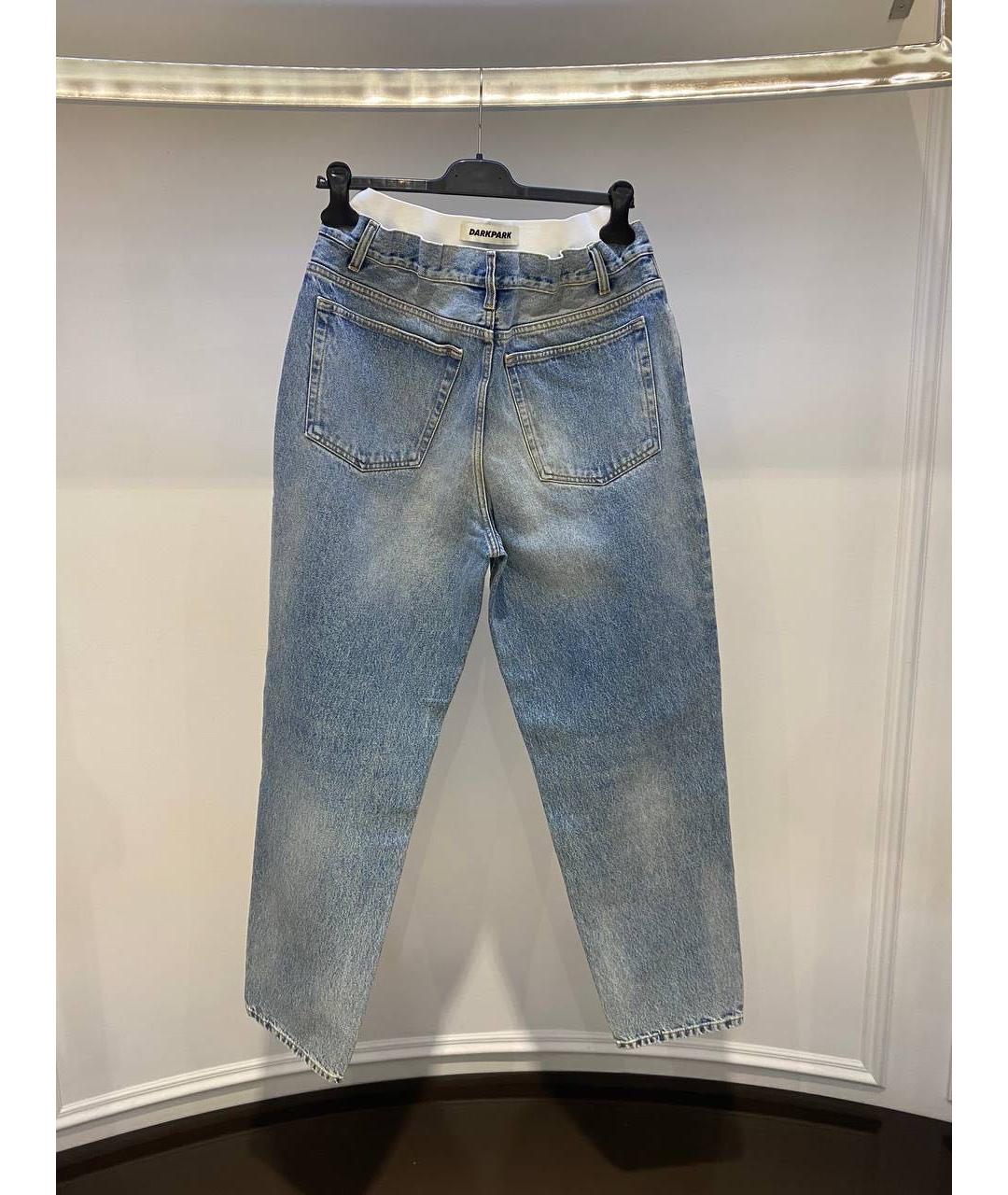 DARKPARK Голубые хлопковые прямые джинсы, фото 2