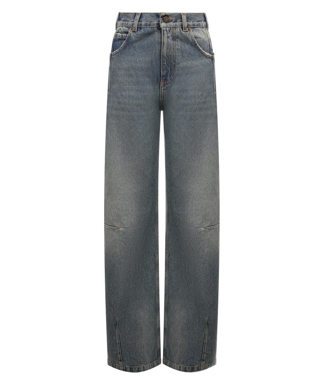 DARKPARK Синие хлопковые прямые джинсы, фото 1