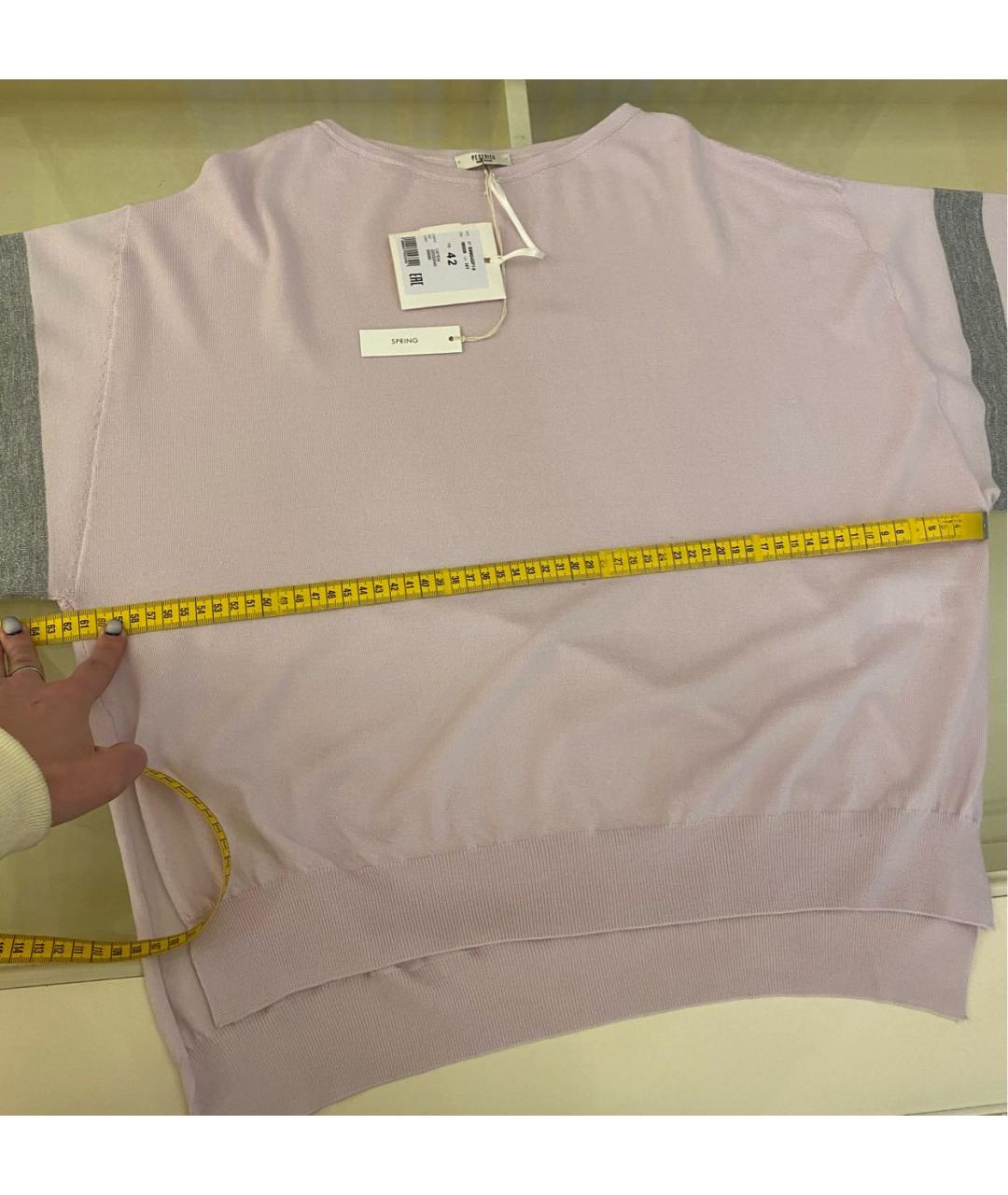 PESERICO Розовый шерстяной джемпер / свитер, фото 8