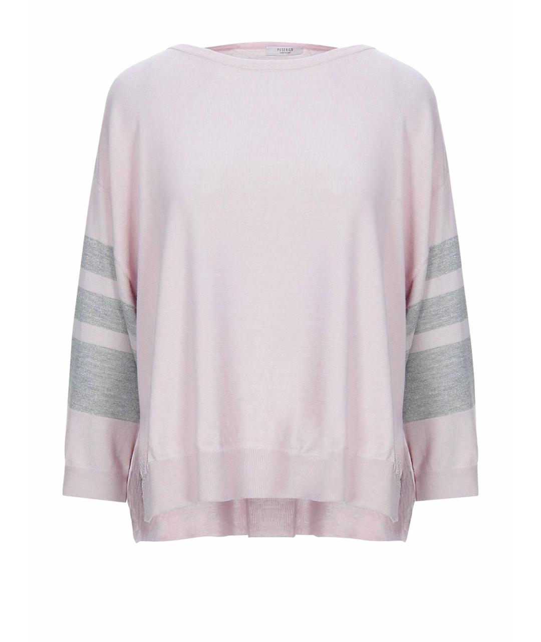 PESERICO Розовый шерстяной джемпер / свитер, фото 1