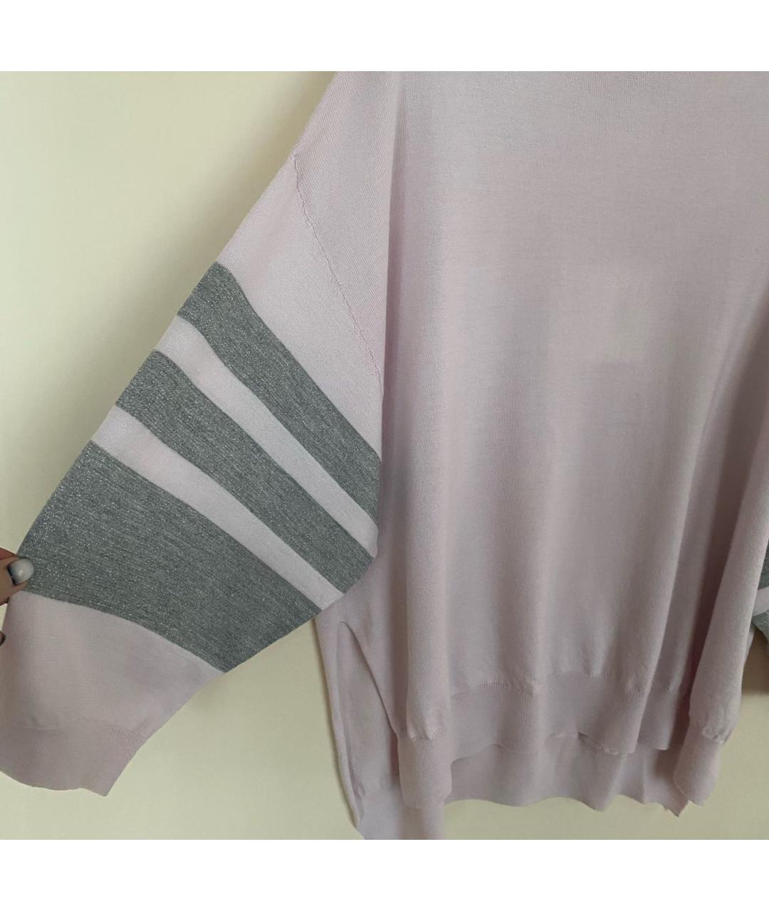 PESERICO Розовый шерстяной джемпер / свитер, фото 4