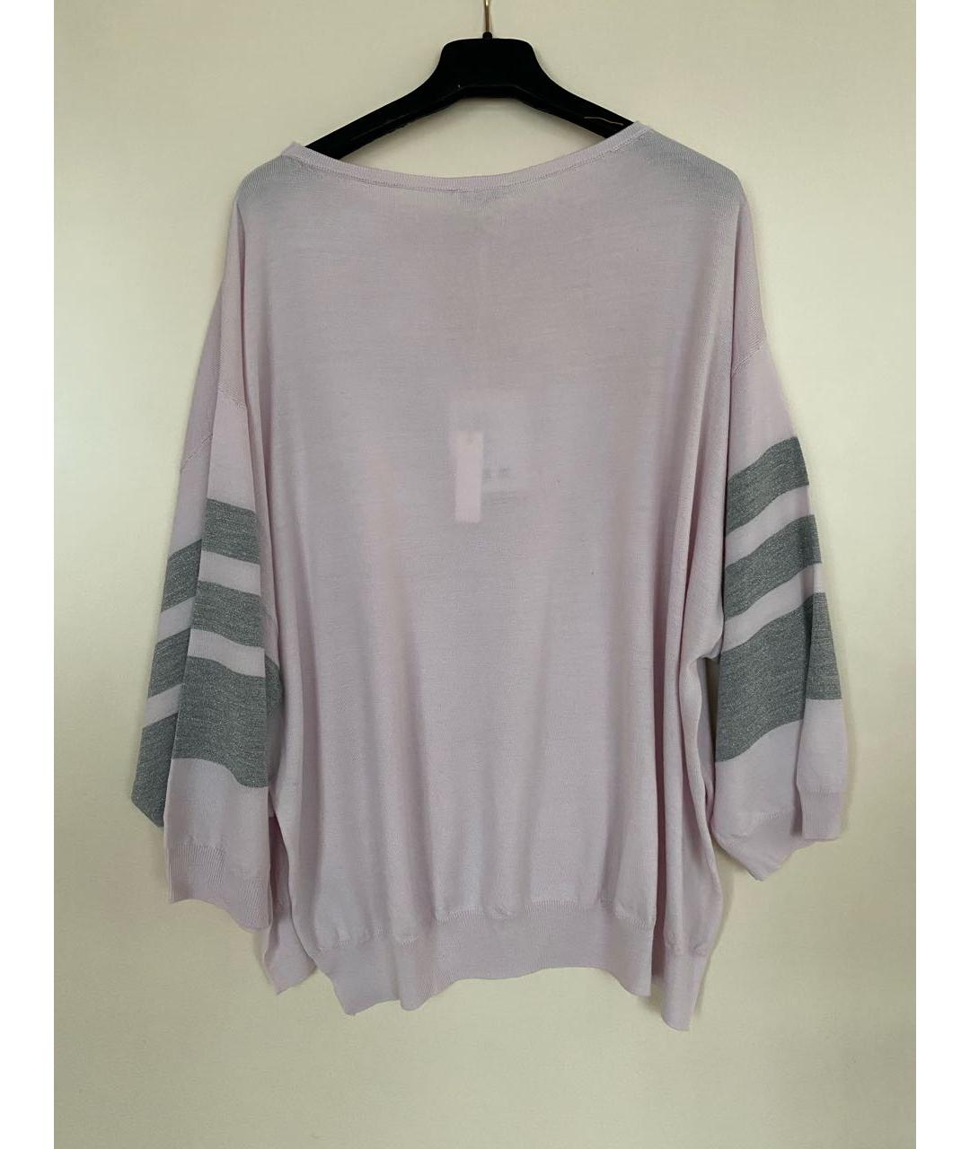 PESERICO Розовый шерстяной джемпер / свитер, фото 6