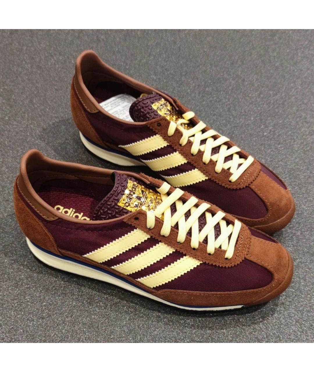 ADIDAS Коричневые замшевые кроссовки, фото 2