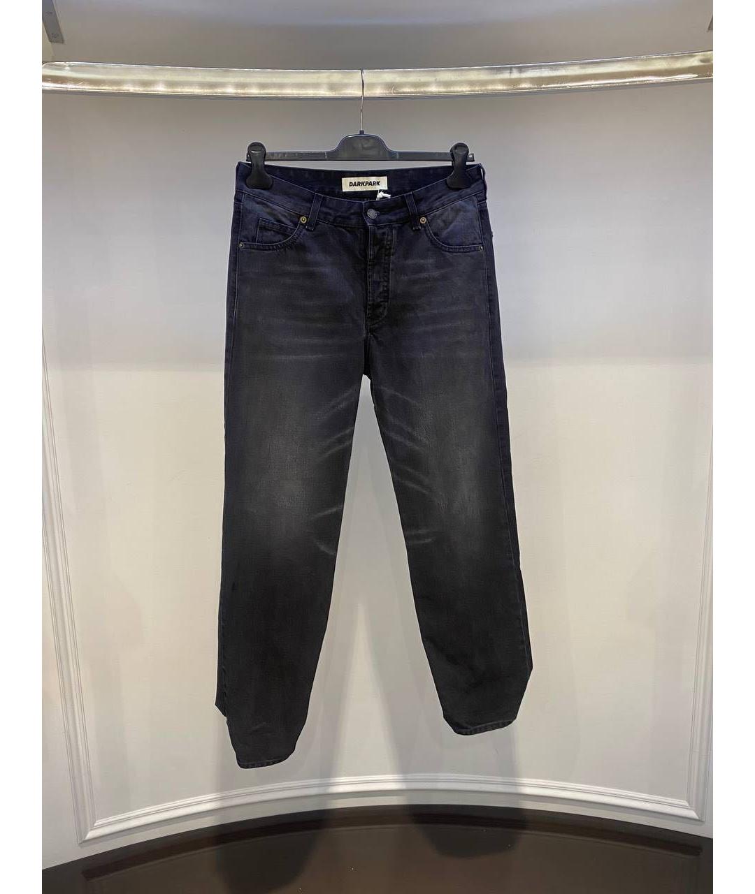 DARKPARK Черные хлопковые прямые джинсы, фото 2