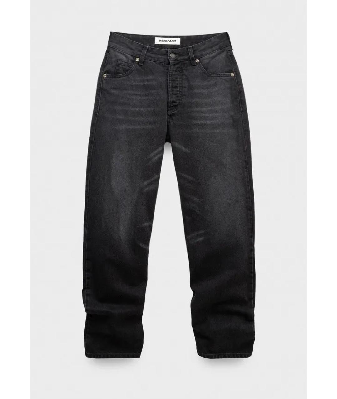 DARKPARK Черные хлопковые прямые джинсы, фото 5