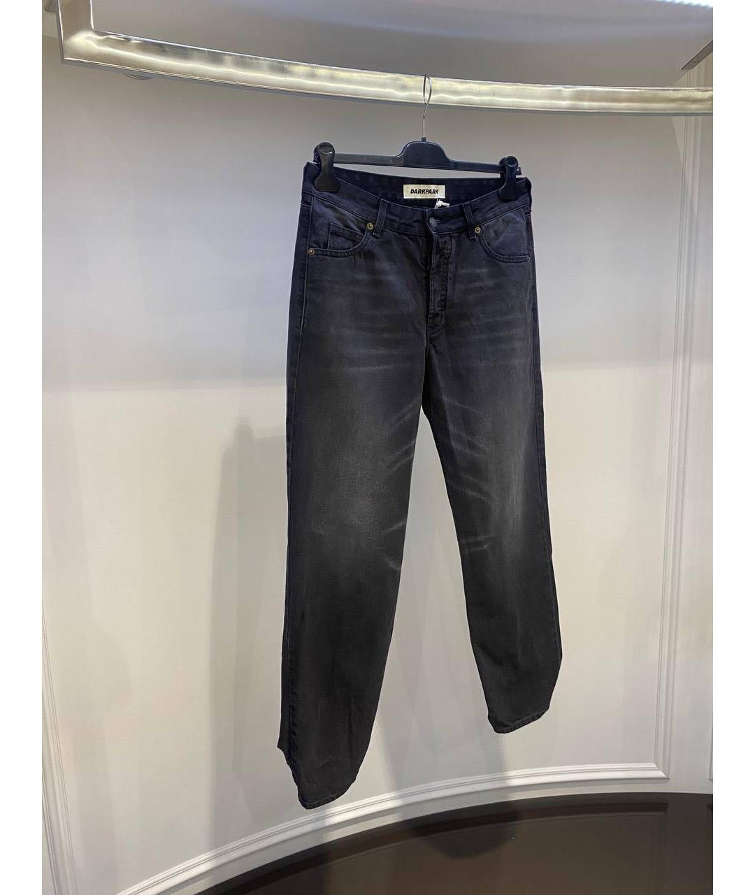 DARKPARK Черные хлопковые прямые джинсы, фото 4