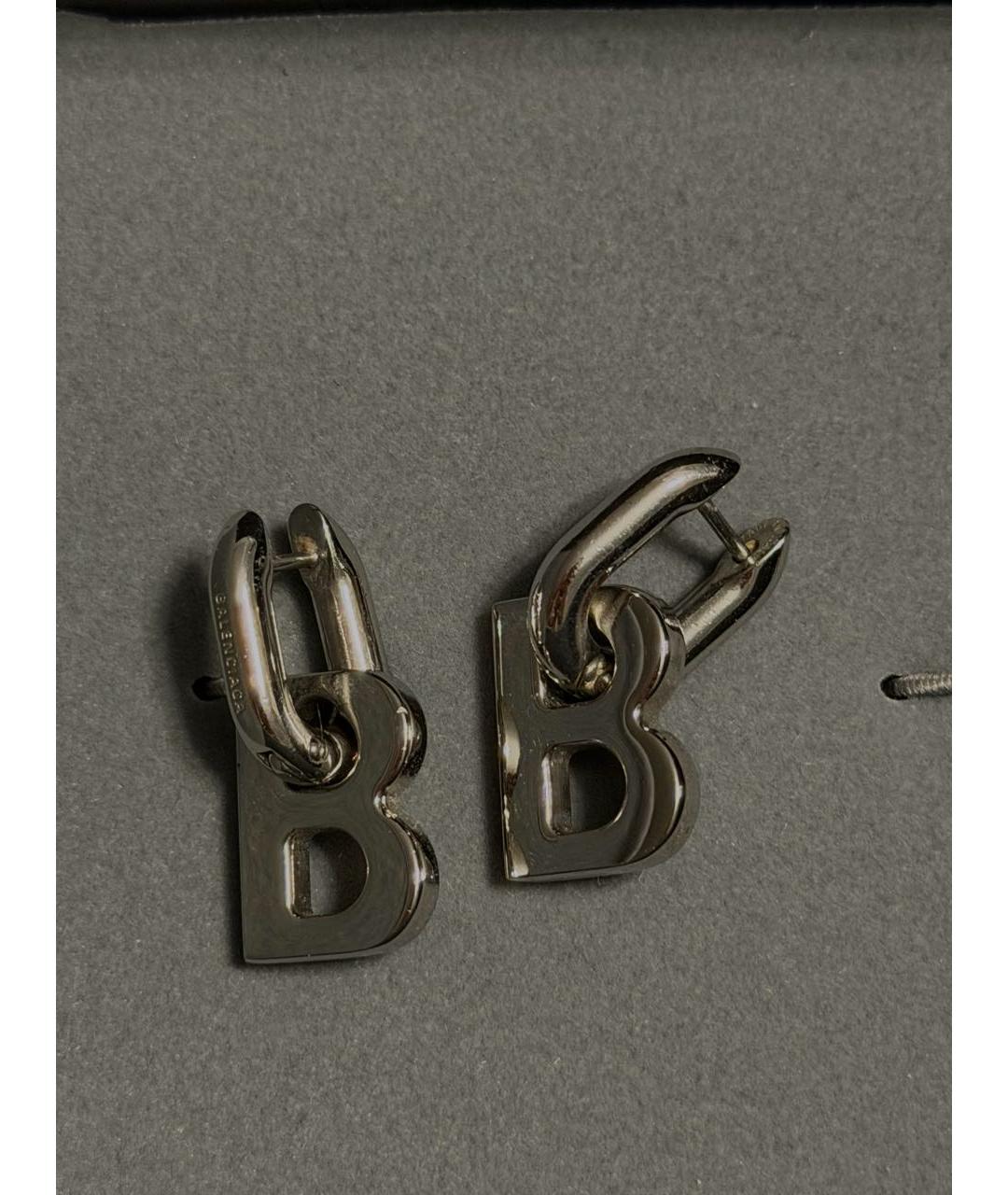 BALENCIAGA Серебряные серьги, фото 3