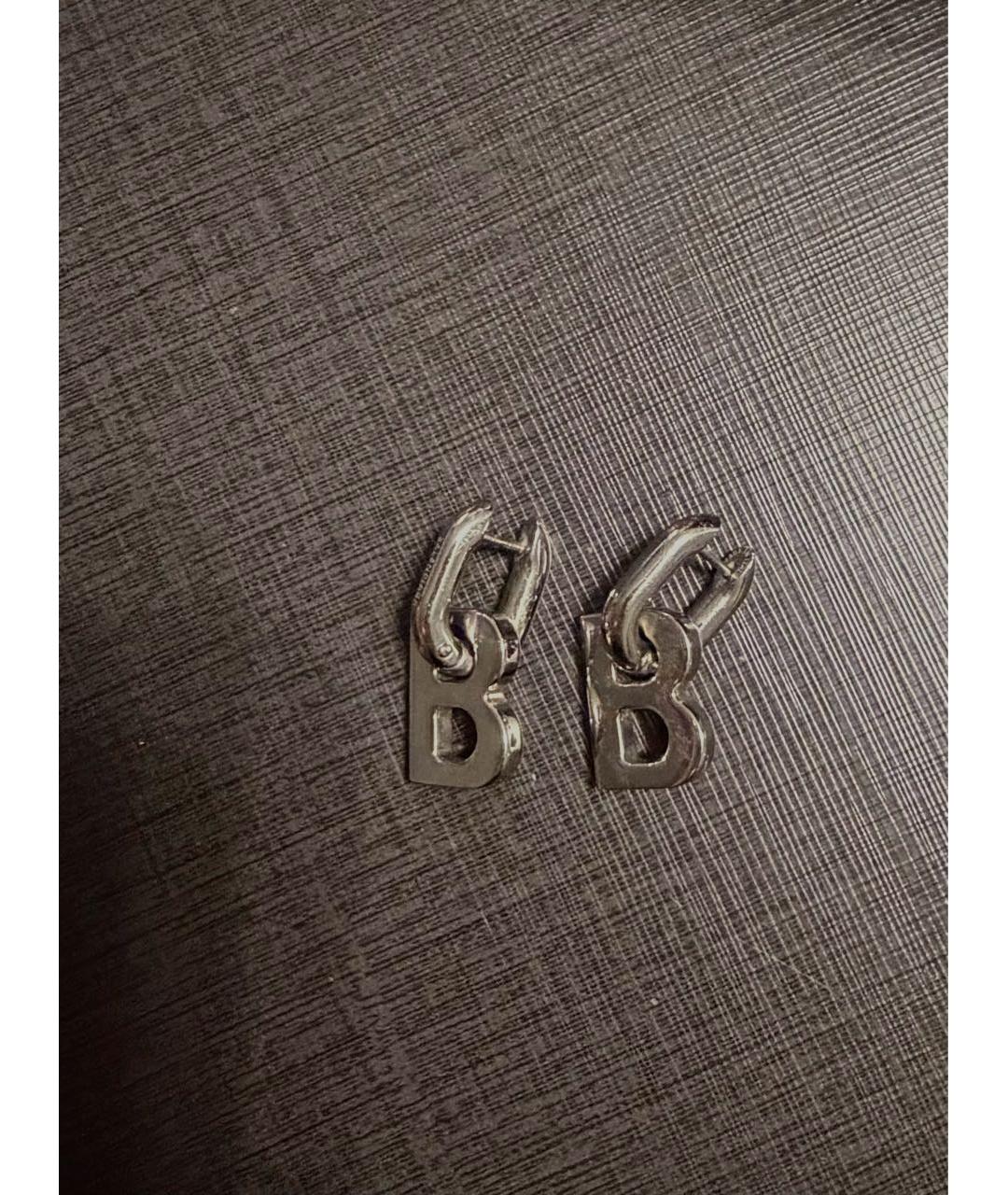 BALENCIAGA Серебряные серьги, фото 4