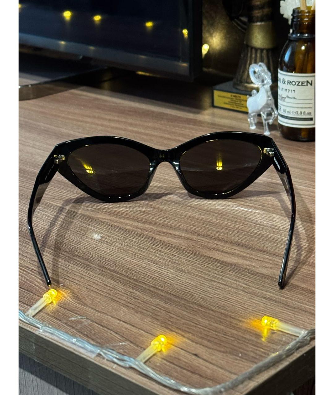 BALENCIAGA Черные пластиковые солнцезащитные очки, фото 4