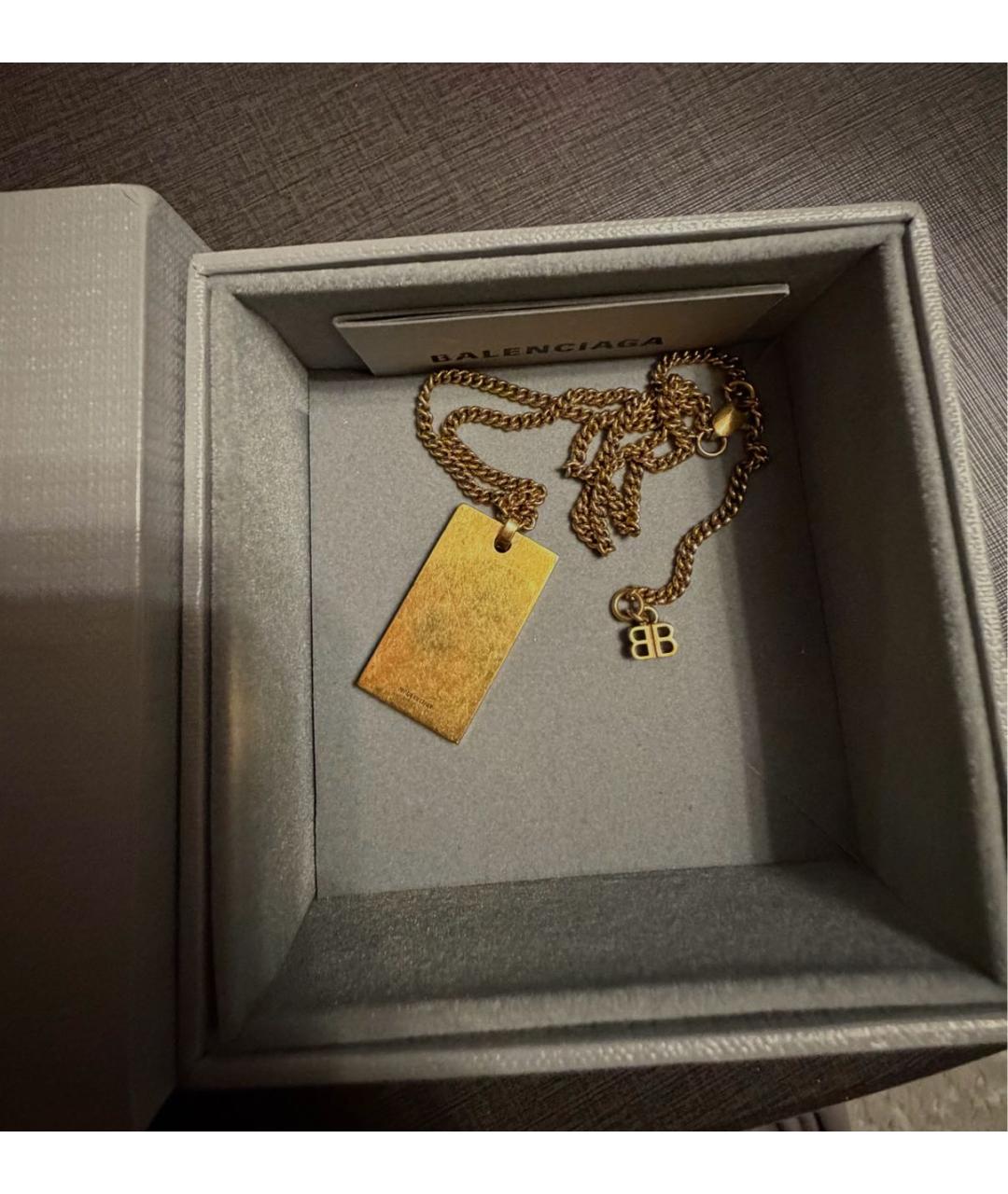 BALENCIAGA Золотое колье, фото 3