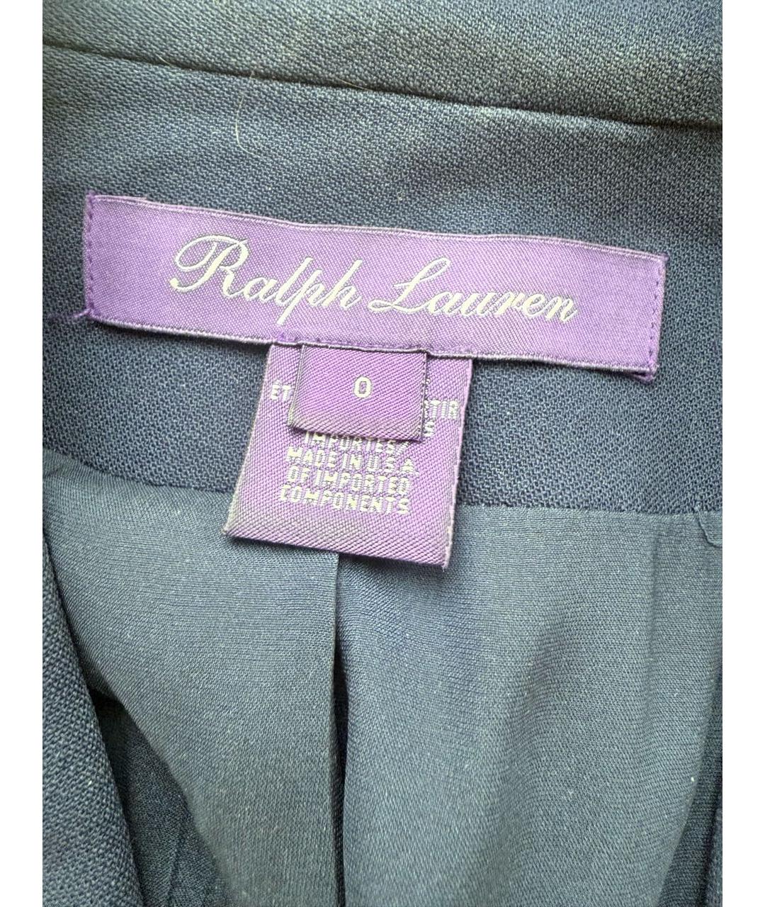 RALPH LAUREN Темно-синий жакет/пиджак, фото 7