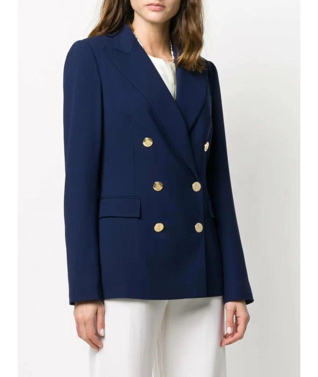 RALPH LAUREN Темно-синий жакет/пиджак, фото 3