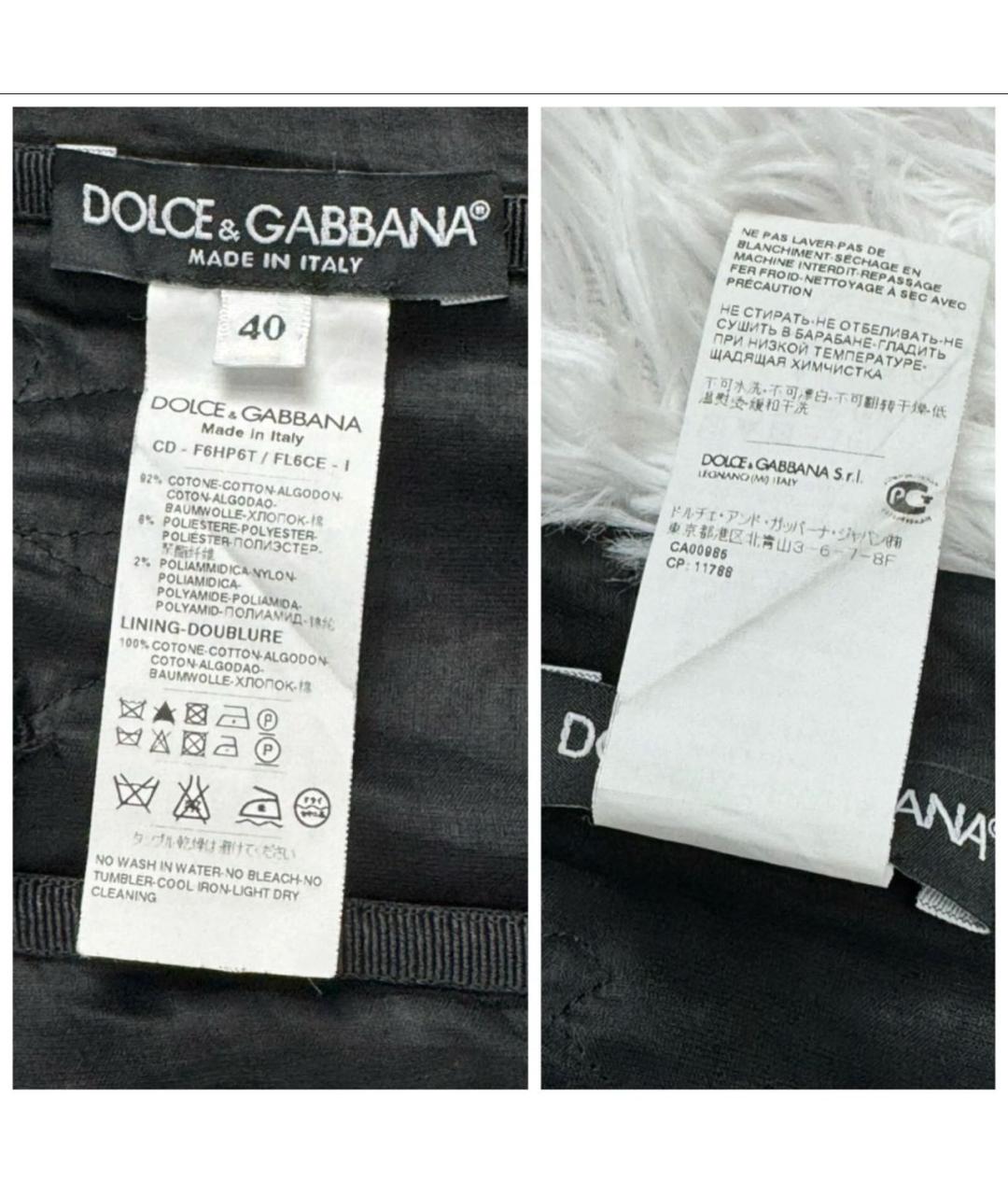 DOLCE&GABBANA Черное шелковое вечернее платье, фото 6