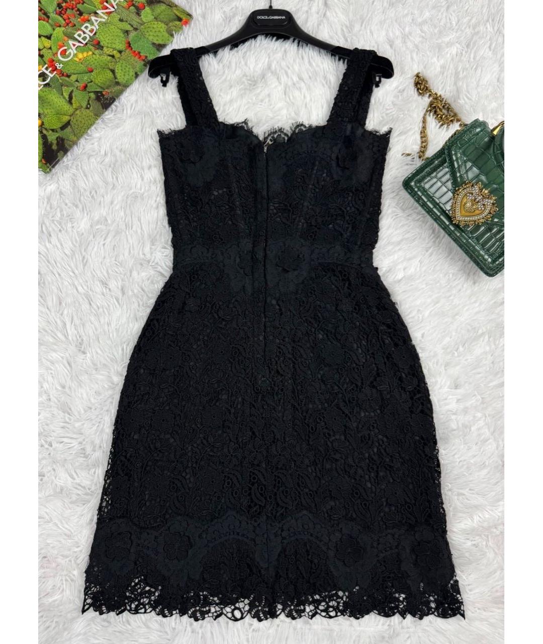 DOLCE&GABBANA Черное шелковое вечернее платье, фото 5