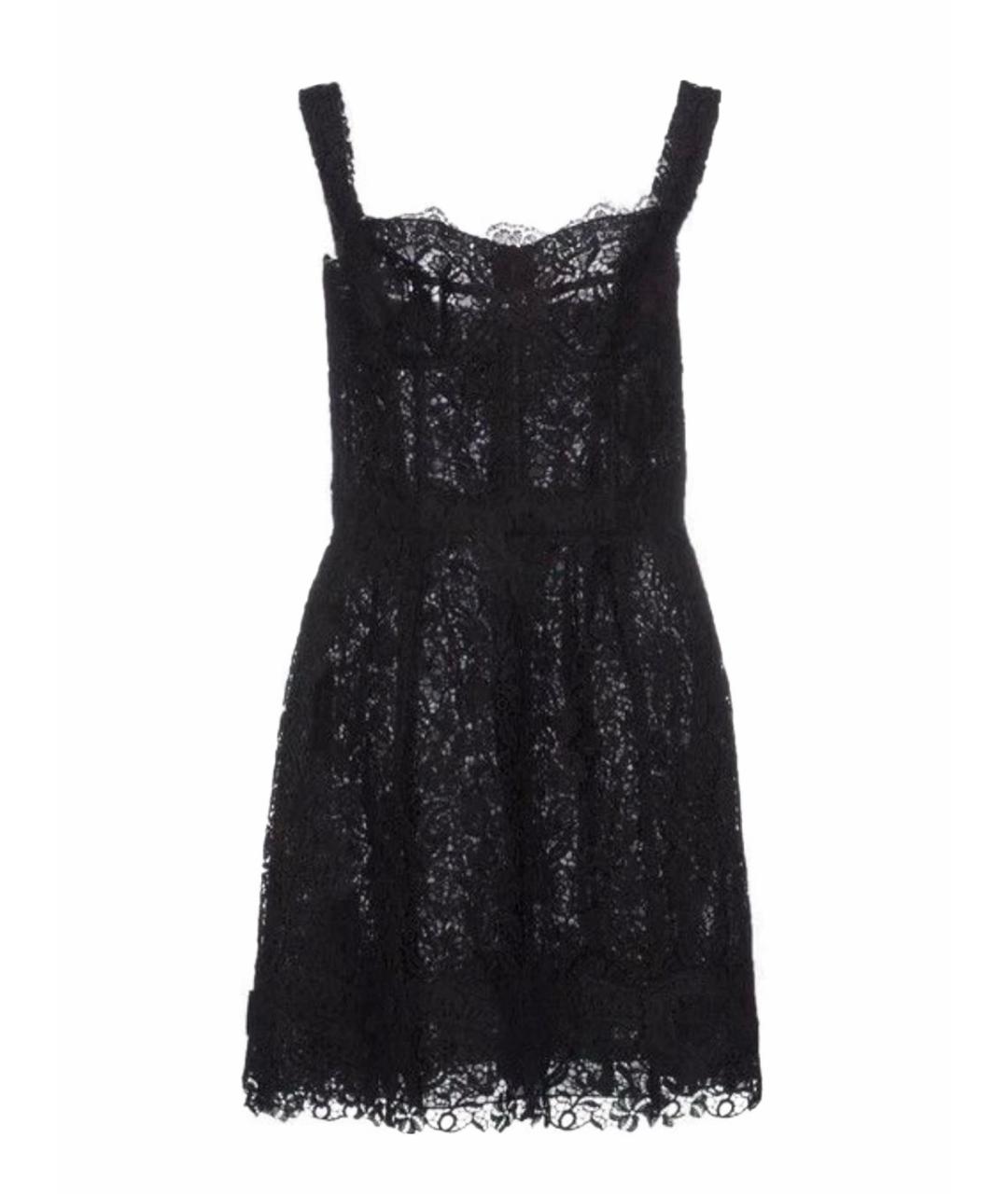 DOLCE&GABBANA Черное шелковое вечернее платье, фото 1